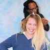 Tekle dreaded Marinas blonde Mähne